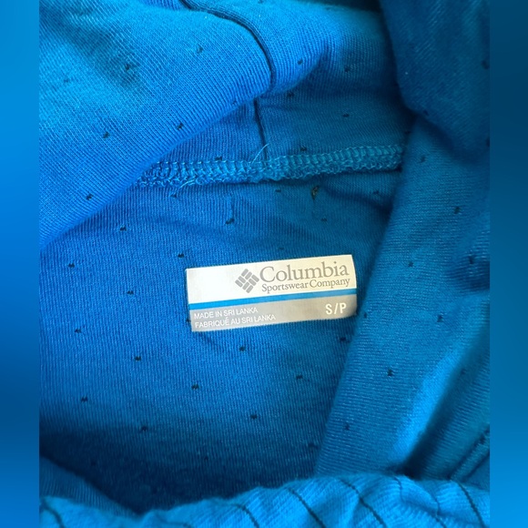 Columbia Cream And Navy Striped Mock Neck Pullover Sweatshirt Lot Of Two Size S - Picture 4 of 13